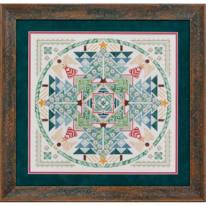 GP-248 Nora Corbett Схема для вишивки рахунковим хрестиком - Boughs Ala Round, папір