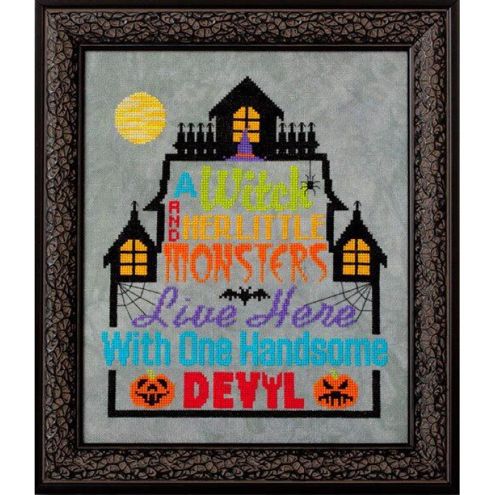 GP-251 Nora Corbett Схема для вишивки рахунковим хрестиком - A Haunting Household, папір