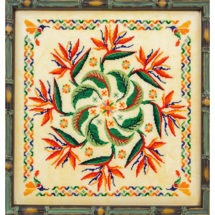 GP-259 Nora Corbett Схема для вишивки рахунковим хрестиком - Strelitzia, папір