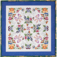 GP-262 Nora Corbett Схема для вишивки рахунковим хрестиком - Violaceae, папір