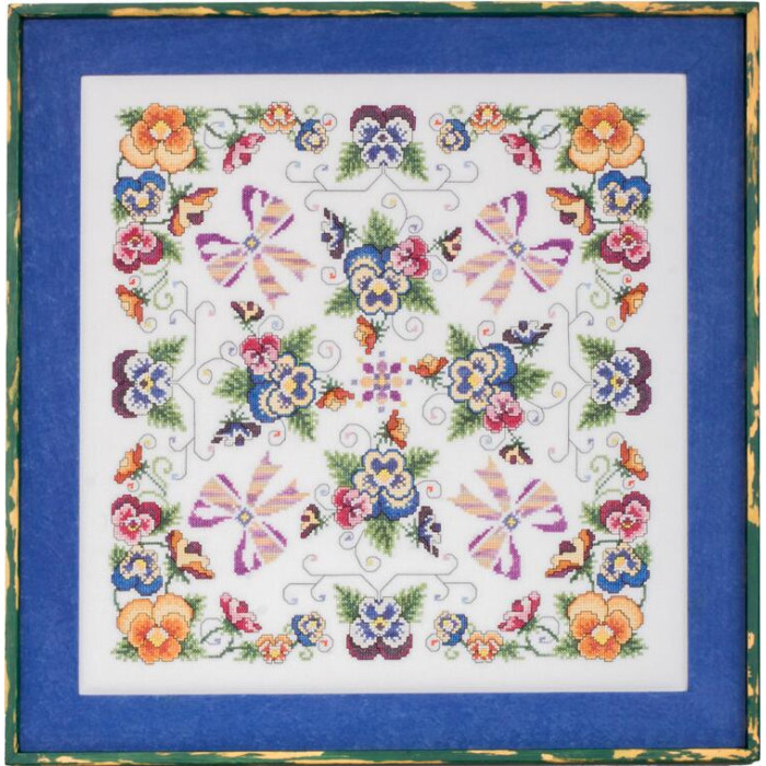 GP-262 Nora Corbett Схема для вишивки рахунковим хрестиком - Violaceae, папір