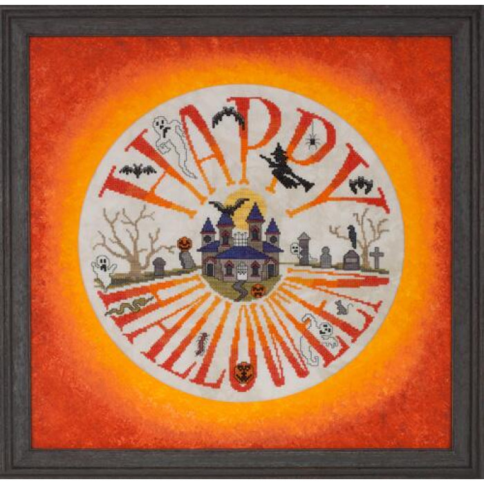 GP-266 Nora Corbett Схема для вишивки рахунковим хрестиком - Halloween Ala Round, папір