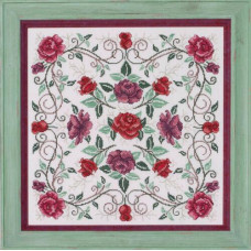 GP-271 Nora Corbett Схема для вишивки рахунковим хрестиком - Rosaceae (the Rose Mandala), папір