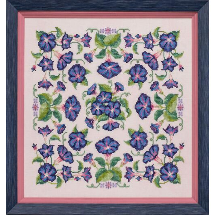 GP-275 Nora Corbett Схема для вишивки рахунковим хрестиком - Convolvulaceae (the Morning Glory Mandala), папір