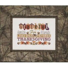 GP-285 Nora Corbett Схема для вишивки рахунковим хрестиком - Grateful, папір