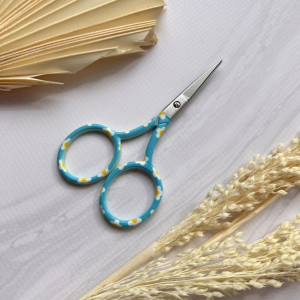 GPT-8916 Ножиці для рукоділля принт на блакитному, 8,9 см. Golden Phoenix