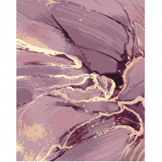 GS1445 Рожевий мармур, з золотом, 40х50 см. Strateg. Картина за номерами (Стратег)