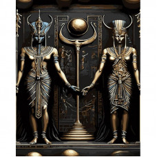 GS1452 Єгипетські боги, 40х50 см. Strateg. Картина за номерами (Стратег)