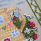 Х-060+F-060 Тела Артіс  Набір для вишивки рахунковим хрестиком - Будиночок полуничної феї 13,5х13,5 см, рівномірка 32 ct (набір+тканина для декору)