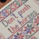 Х-081 Тела Артіс Набір для вишивки рахунковим хрестиком - Don't push the horses 13,5х13,5 см, Belfast 32 ct Х-081 Тела Артіс Набір для вишивки рахунковим хрестиком - Don't push the horses 13,5х13,5 см, Belfast 32 ct