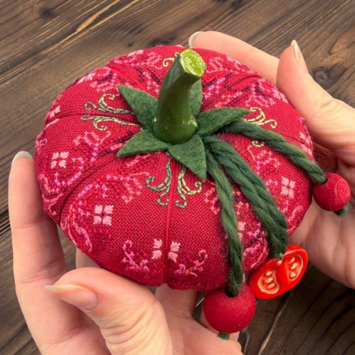 Х-359 Тела Артіс Набір для вишивки рахунковим хрестиком - Помідор Серце літа 7x10 см, Zweigart Murano 32 ct