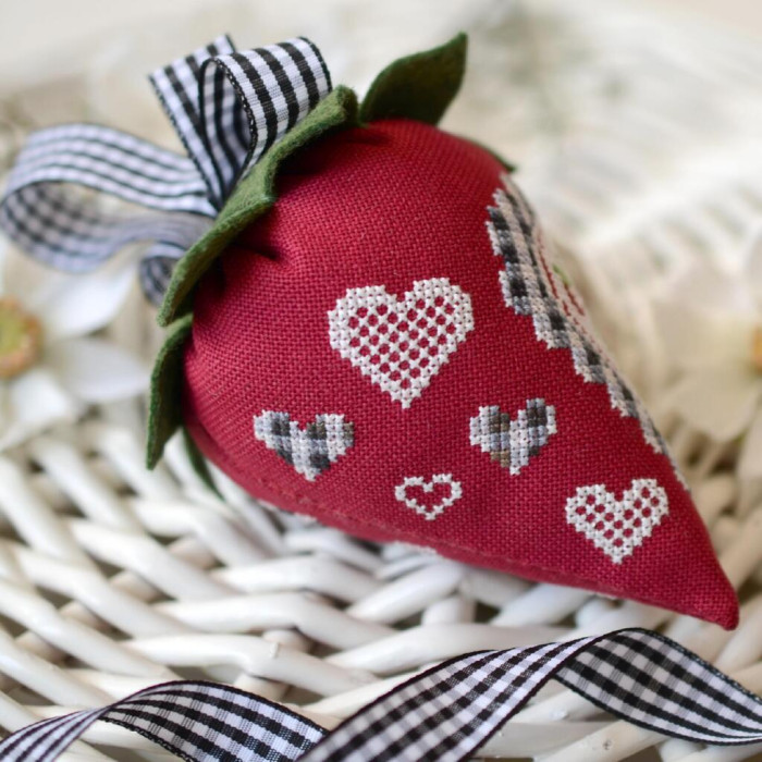 Х-409 Тела Артіс Набір для вишивки рахунковим хрестиком - Подушечка Вогняний кінь 8x8 см, Belfast 32 ct