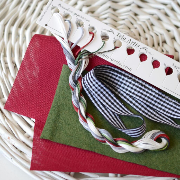 Х-409 Тела Артіс Набір для вишивки рахунковим хрестиком - Подушечка Вогняний кінь 8x8 см, Belfast 32 ct