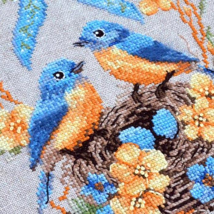 Х-520 Тела Артіс Набір для вишивки рахунковим хрестиком - Гніздечко 15x31 см, Belfast 32 ct