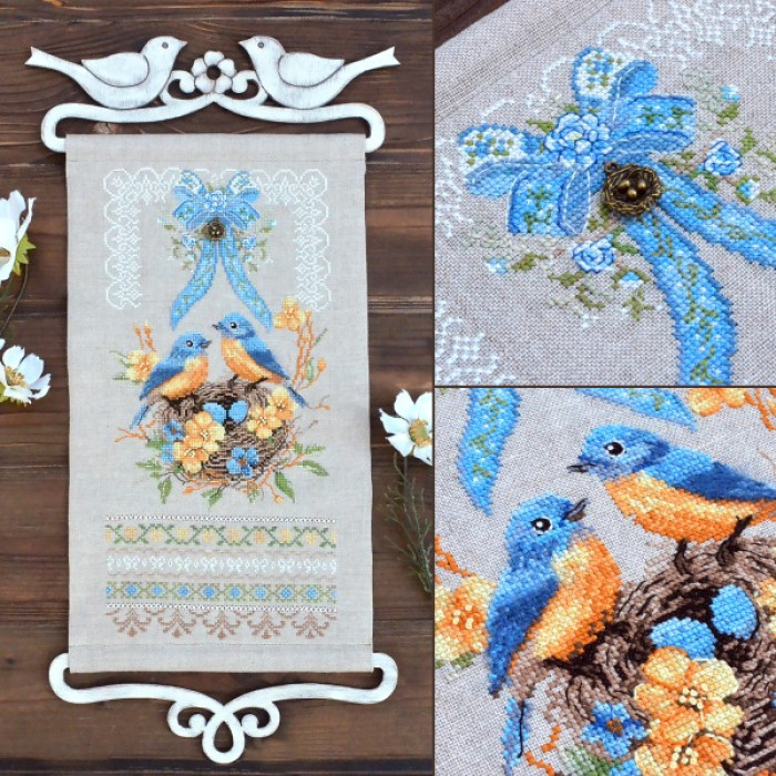 Х-520 Тела Артіс Набір для вишивки рахунковим хрестиком - Гніздечко 15x31 см, Belfast 32 ct