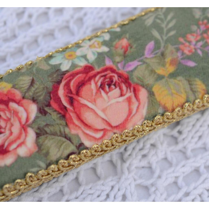 Х-701 Тела Артіс Набір для вишивки рахунковим хрестиком - Плечики Троянди на зеленому 10x39 см, Aida 16