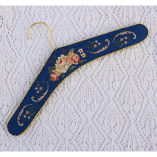 Х-702 Тела Артіс Набір для вишивки рахунковим хрестиком - Плечики Півонії на синьому 10x39 см, Aida 16