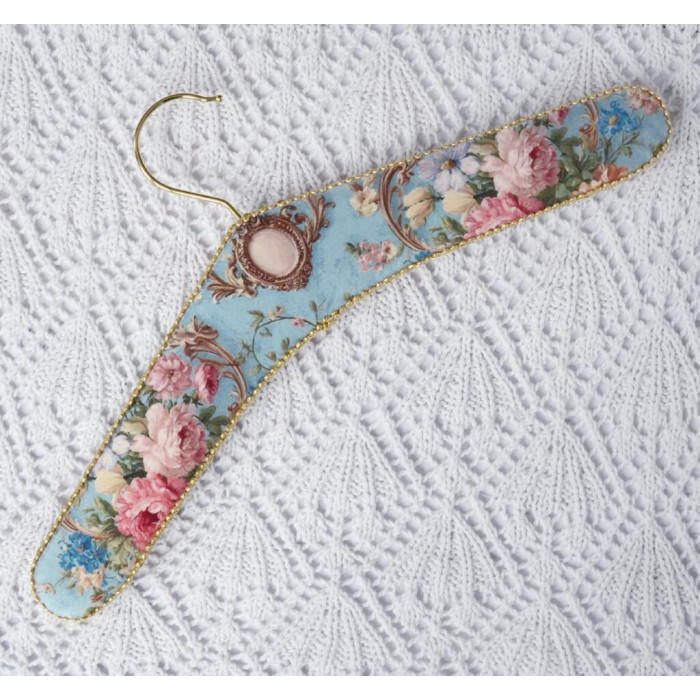 Х-703 Тела Артіс Набір для вишивки рахунковим хрестиком - Плечики Витончена блакить 10x39 см, Aida 16