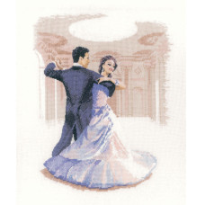 H1027 Heritage Crafts Набір для вишивки рахунковим хрестиком - Фокстрот 23x29,5 см, Linda 27 ct