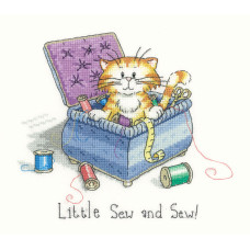 H1049 Heritage Crafts Набір для вишивки рахунковим хрестиком - Маленька швея 11x19,5 см, Linda 27 ct H1049 Heritage Crafts Набір для вишивки рахунковим хрестиком - Маленька швея 11x19,5 см, Linda 27 ct