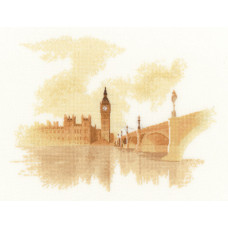 H1059 Heritage Crafts Набір для вишивки рахунковим хрестиком - Вестмінстер 28,5x21,5 см, Linda 27 ct