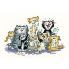 H1063 Heritage Crafts Набір для вишивки рахунковим хрестиком - Хор 28,5x18 см, Linda 27 ct H1063 Heritage Crafts Набір для вишивки рахунковим хрестиком - Хор 28,5x18 см, Linda 27 ct