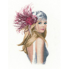 H1075 Heritage Crafts Набір для вишивки рахунковим хрестиком - Фльор 17x29,5 см, Linda 27 ct