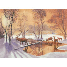 H1085 Heritage Crafts Набір для вишивки рахунковим хрестиком - Досягнення цілей 31x23 см, Linda 27 ct