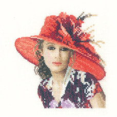 H1194 Heritage Crafts Набір для вишивки рахунковим хрестиком - Вікторія 12,5x13,5 см, Linda 27 ct