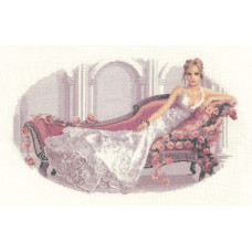 H1222 Heritage Crafts Набір для вишивки рахунковим хрестиком - Аббі 40x23 см, Linda 27 ct