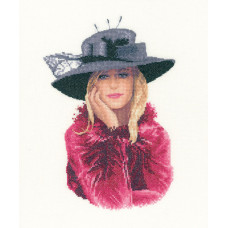 H1223 Heritage Crafts Набір для вишивки рахунковим хрестиком - Стефанія 18x26,5 см, Linda 27 ct