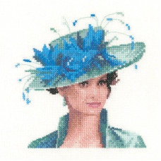 H1235 Heritage Crafts Набір для вишивки рахунковим хрестиком - Жозефіна 13x13 см, Linda 27 ct