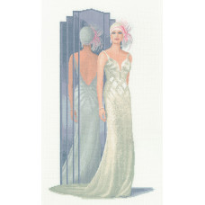 H1381 Heritage Crafts Набір для вишивки рахунковим хрестиком - Лілі 24,5x43,5 см, Linda 27 ct