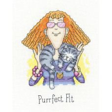 H1422 Heritage Crafts Набір для вишивки рахунковим хрестиком - Сидить ідеально 12x16 см, Linda 27 ct