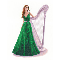 H1429 Heritage Crafts Набір для вишивки рахунковим хрестиком - Дарсі 26,5x39 см, Linda 27 ct