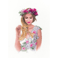 H1440 Heritage Crafts Набір для вишивки рахунковим хрестиком - Емілі 16,5x27,5 см, Linda 27 ct