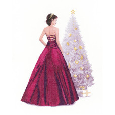 H1470 Heritage Crafts Набір для вишивки рахунковим хрестиком - Холлі 30,5x39,5 см, Linda 27 ct