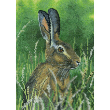 H1509 Heritage Crafts Набір для вишивки рахунковим хрестиком - Заєць 15x21 см, Linda 27 ct