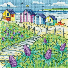 H1521 Heritage Crafts Набір для вишивки рахунковим хрестиком - Миколайчики приморські 20,5x20,5 см, Linda 27 ct