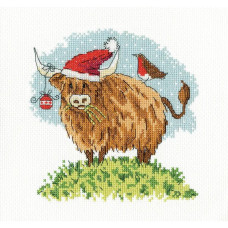 H1842 Heritage Crafts Набір для вишивки рахунковим хрестиком - Хетті 14,5x14,5 см, Linda 27 ct