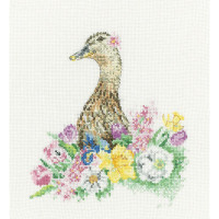 H1902 Heritage Crafts Набір для вишивки рахунковим хрестиком - Фелісіті Felicity 17,5x19 см, Linda 27 ct