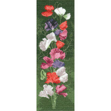 H515 Heritage Crafts Набір для вишивки рахунковим хрестиком - Солодкий горох 11x31 см, Linda 27 ct