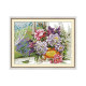 H727JS Квіти на підвіконні, 42x33 см. Joy Sunday. Набір для вишивки хрестиком на канві з нанесеним малюнком