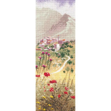 H970 Heritage Crafts Набір для вишивки рахунковим хрестиком - Корсиканське село 11x31 см, Linda 27 ct H970 Heritage Crafts Набір для вишивки рахунковим хрестиком - Корсиканське село 11x31 см, Linda 27 ct
