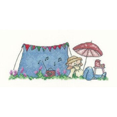 HC1026 Heritage Crafts Схема для вишивки рахунковим хрестиком - Садовий фестиваль Garden Festival 7x18 см, папір