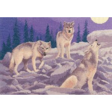 HC1038 Heritage Crafts Схема для вишивки рахунковим хрестиком - Вовки Wolves 22x32 см, папір