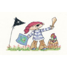 HC1050 Heritage Crafts Схема для вишивки рахунковим хрестиком - Маленький Пірат Little Pirate 10,5x17 см, папір