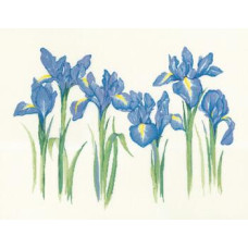 HC1143 Heritage Crafts Схема для вишивки рахунковим хрестиком - Іриси Irises 38x61,5 см, папір