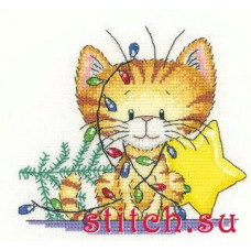 HC1234 Heritage Crafts Схема для вишивки рахунковим хрестиком - Різдвяний клубочок Christmas Tangle 11,5x12,5 см, папір