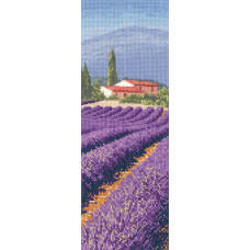 HC1247 Heritage Crafts Схема для вишивки рахунковим хрестиком - Лавандові поля Lavender Fields 31x11 см, папір